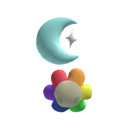 Moon Flower Hair Clips