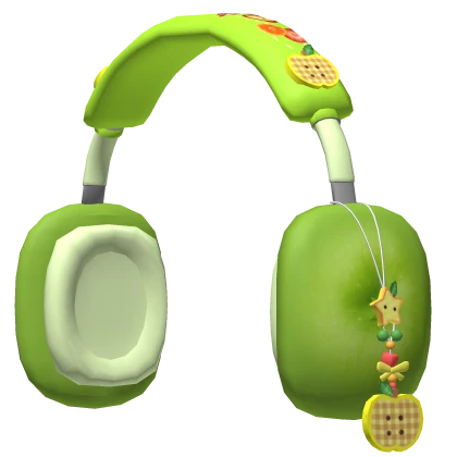 cute igari heisei green apple fruit headphones