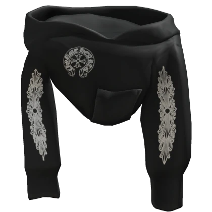 [3.0] Black Chrome Shoulder Hoodie