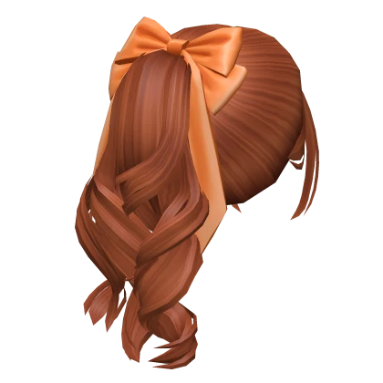 Soft Wavy Flowy Ponytail w/ Bow (Ginger)