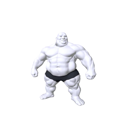 Massive Fat Muscle Guy (Recolorable)