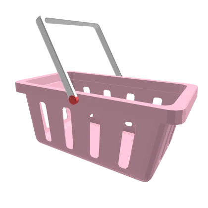 Cute Pink Shopping Basket