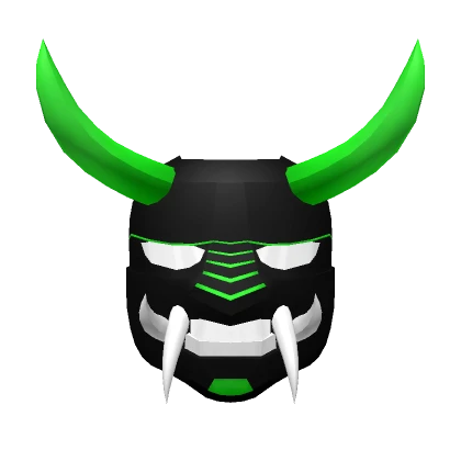 Devilish Green Oni Mask