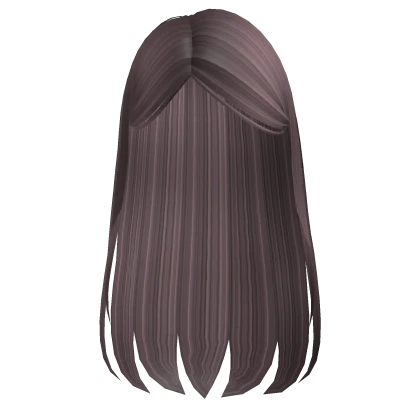 Sleek Straight Side Part Tucked Back Hair 