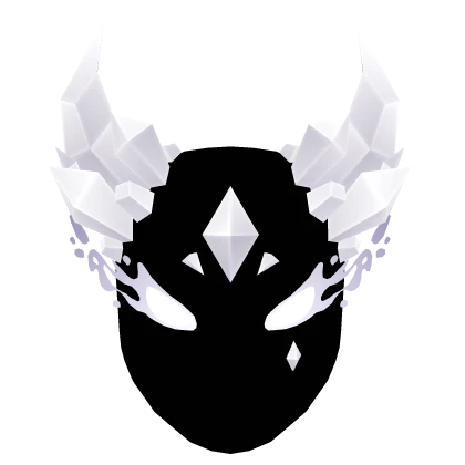 Glowing Mask Of Fire White