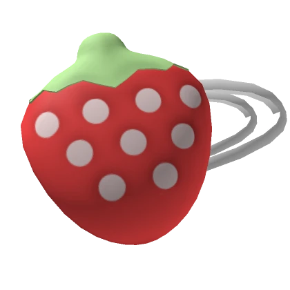 Red Strawberry Hair Clip