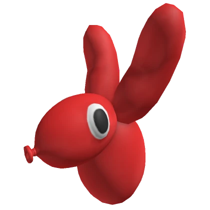 Red Balloon Dog Head