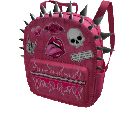 Pink Punk Rock Backpack