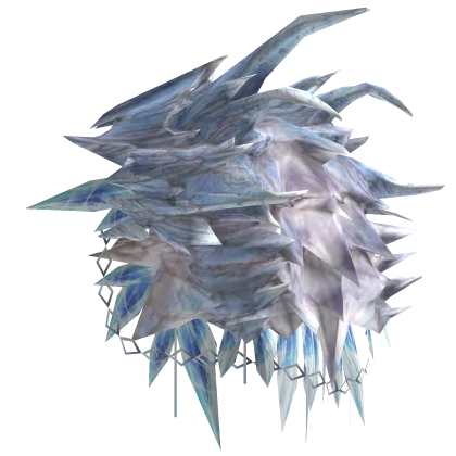Dragon Slayer Winter Frozen Ice Pauldron Left