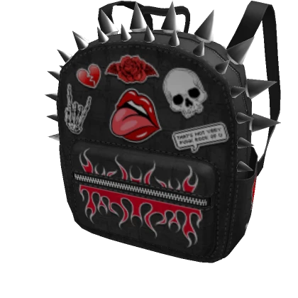 Black Punk Rock Backpack