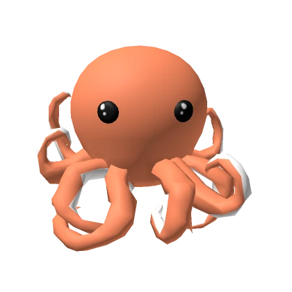 Orange Octopus Baby Pet Head Hat Animal