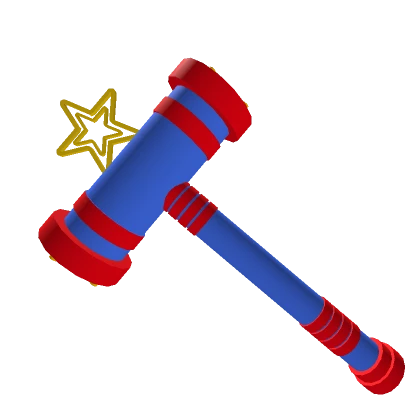 Red & Blue Star Hammer