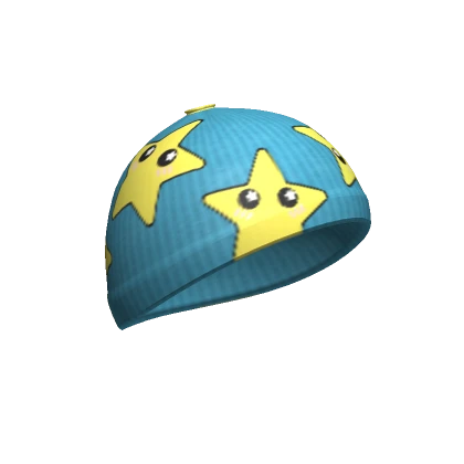 Blue Blush Star Beanie