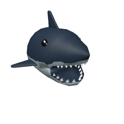 Shark Full Head Animal Blue Fish