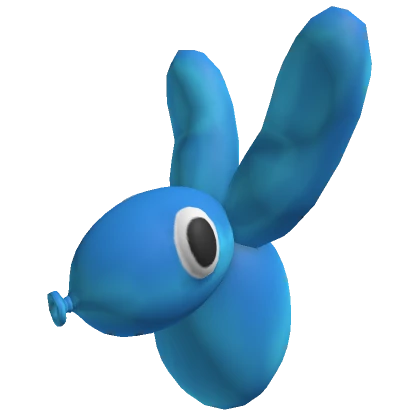 Blue Balloon Dog Head