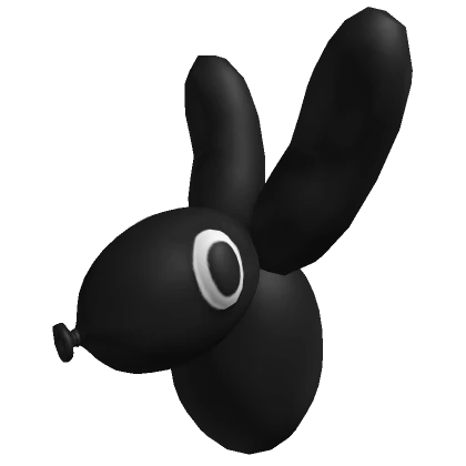 Black Balloon Dog Head