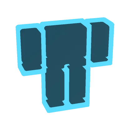 (1.0) Cyan Blue Outline Avatar Aura