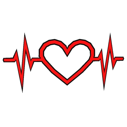 Red EKG Heart