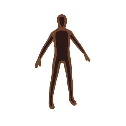 Brown Full Body Outline Avatar Aura