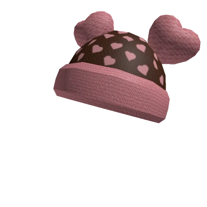 Strawberry and Chocolate Heart Ears Hat