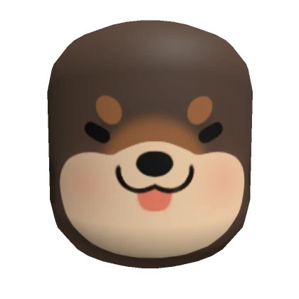 Shiba Face Mask - Brown and Tan