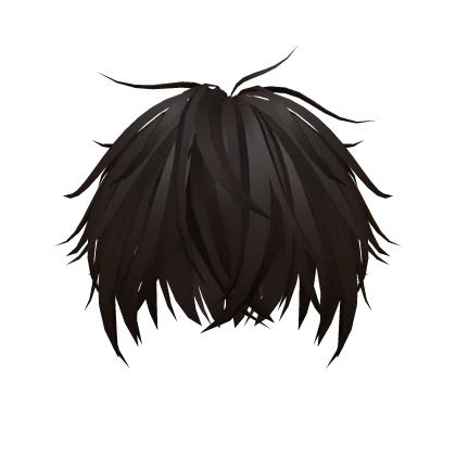 Dark Brown Messy Long Hair 7.0