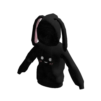 Bunny Hoodie Black