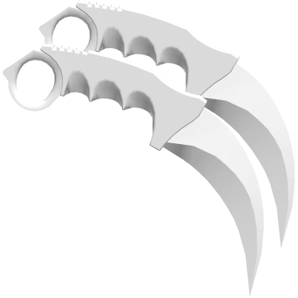 White Dual Karambits