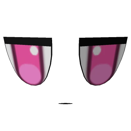 Bored Chibi Pink Eyes Face 3D (Default Head)