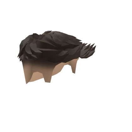 Swept Drop Fade Hair Brown