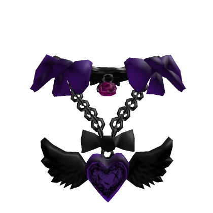 Goth Necklace - Violet, Purple