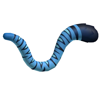 Minhwa Derpy Tiger Cat Tail Blue