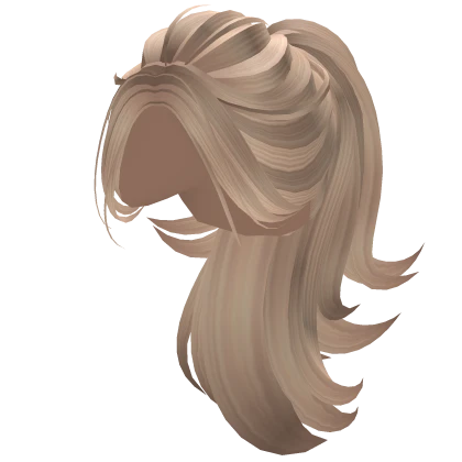 Voluminous Swirly Preppy Ponytail (Blonde)