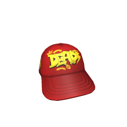 Red Y2K Deads cap