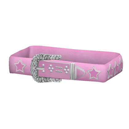 (1.0) Pink Rhinestone Belt