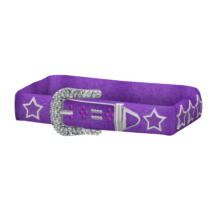 (1.0) Violet Rhinestone Belt