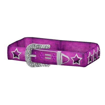 (1.0) Hot Pink Rhinestone Belt