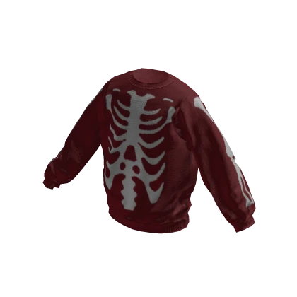 Red Skeleton Sweater