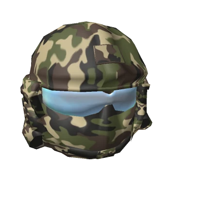 Green Camo Military Army Navy Helmet Face Mask