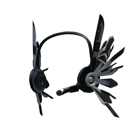 SYNK Y2K Mecha Headset Black