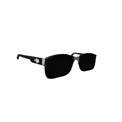 Black Y2K Square Sunglasses (1.0)