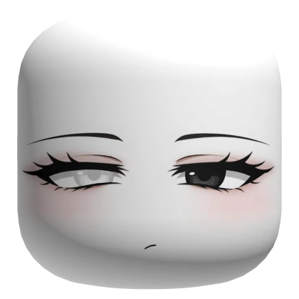 Pretty Face with a Black and Blind Eye - White