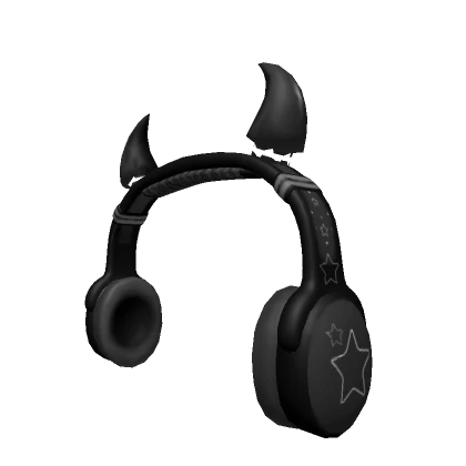 Black Horn Headphones