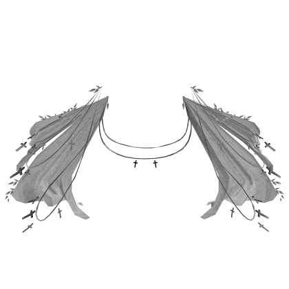 White Silver Ornate Royal Cloak