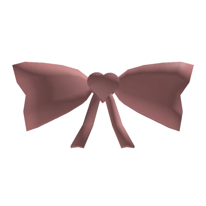 Adorable flowy pink heart hair bow