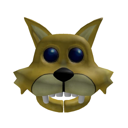 Animatronic Yellow Cat Head