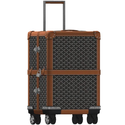 Goyard Black Tan Bourget PM Trolley Case