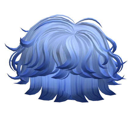 Blue Messy Boy Hair