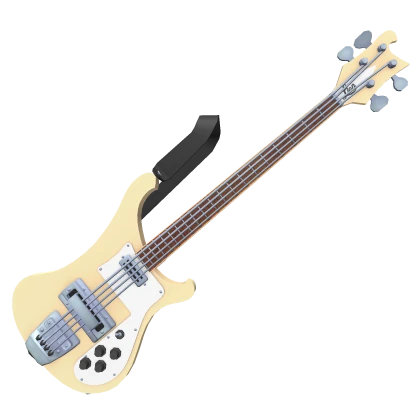 Retro Bass Guitar [Ivory]