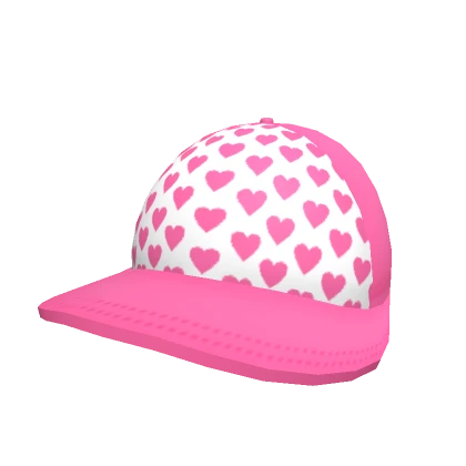 Pink Hearts Baseball Cap